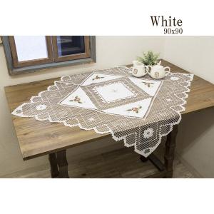 テーブルセンター テーブルクロス コットンレース レクト 40 x 90
