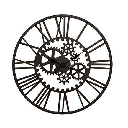 Deco 79 Industrial Metal Abstract Wall Clock, 32&quot; ...