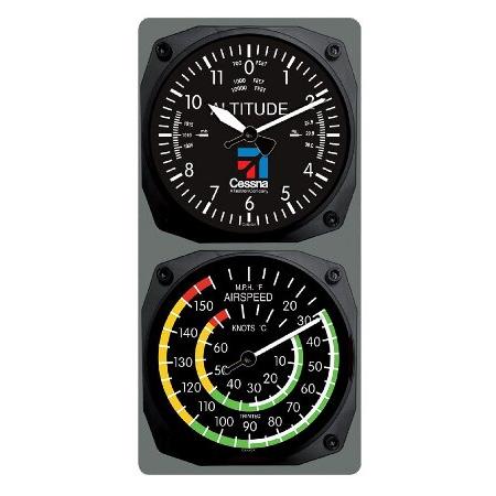 Trintec セスナ 航空機高度計 時計 気速 温度計 コンソールセット