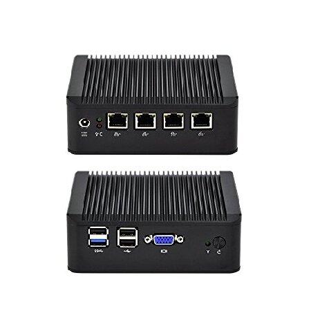 Qotom 4 LAN Mini PC Q190G4U-S02 with 4GB RAM 128GB...