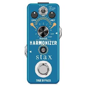 Stax Guitar Harmonizer Pedal Digital Effect Pedal Harmony Pitch Shifter Detune For Electric Guitar Bass Mini Size True Bypass｜bic-store