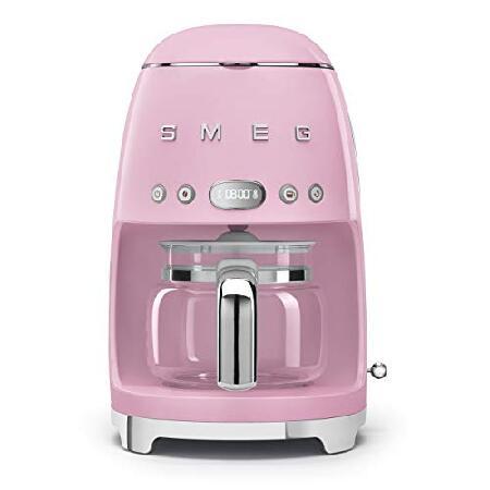 Smeg 50&apos;s Retro Pink Drip Coffee Machine