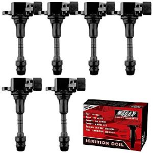 MACAX Set of 6 Ignition Coils UF349 C1406 Compatible with Nissan Altima Frontier Maxima Murano NV1500 NV2500 Pathfinder Quest Xterra, Infiniti I35 QX4