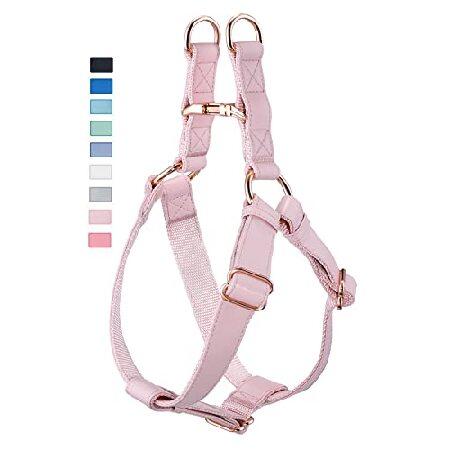 Soft Leather No Pull Dog Harness - Adjustable Step...