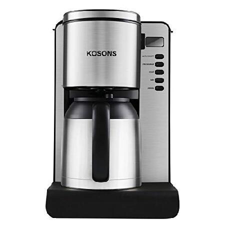 6カップ保温コーヒーメーカー : ドリップコーヒーメーカー プログラム可能なタイマー付き 抽出強度コ...