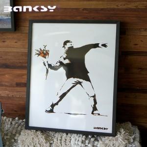 バンクシー アートフレーム Banksy アートポスター アートパネル ...