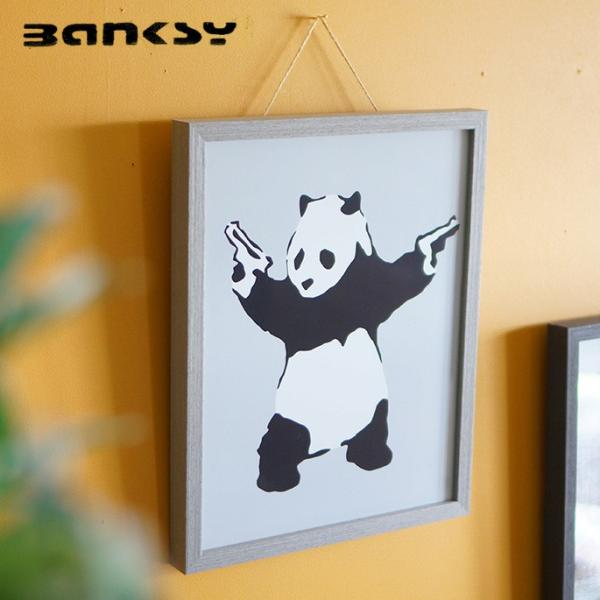 アート バンクシー Banksy Panda with Guns IBA-61754 絵画 アートフ...