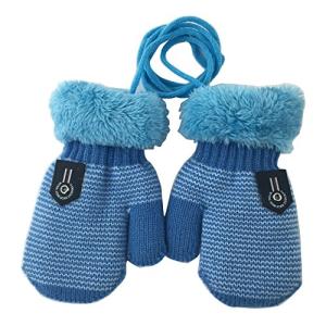 Yokeeyo 子供手袋 毛糸 ミトン 可愛いニットグローブ小学生 厚手 男の子 女の子 キッズ 幼稚園 保育園 秋冬 防寒 防風 保温効