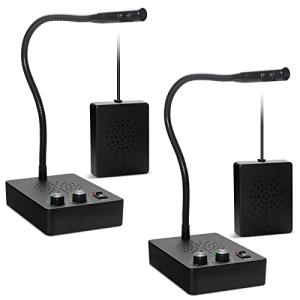 Daytech ウィンドウスピーカー 窓口インターホン インターホンシステム 干渉防止双方向インターホンマイクとスピーカーバンク ウィンドウインターホ