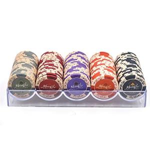 Shengshou ポーカーチップ ゲーム用 5種類 カジノチップ 100枚 セット ケース付き 14g 本格プロ仕様