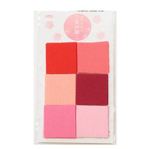 タカギ繊維 Panami 京ちりめん つまみ細工 カット済み 生地 6色各10枚入 材料 ちりめん はぎれ 布  TM700