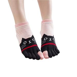 ファイブフィンガーソックスソックスコットンファッションスプリットトゥソックスヨガソックス,オレンジ,ワンサイズ Taodeli