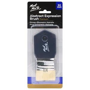 Mont Marte ペイントブラシ 幅50mm 躍動的なストロークに 持ちやすいハンドル [ ABSTRACT EXPRESSION BRUSH P