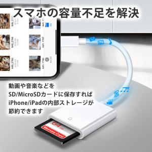 SDカードリーダー 2in1 iphone i...の詳細画像3