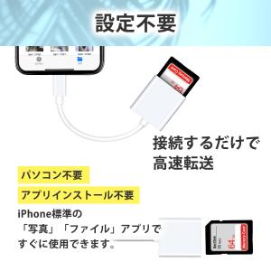 SDカードリーダー 2in1 iphone i...の詳細画像4