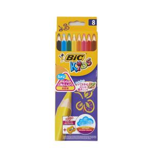 BIC 色鉛筆 8色 セット 文房具 文具 子供 ビック WI1300-0874JP