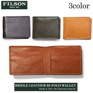 FILSON 二つ折り財布 BRIDLE LEATHER BI-FOLD WALLET ウォレット 本革 11070399｜bicks-market