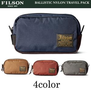 トラベルキット用ポーチ メンズ FILSON(フィルソン) BALLISTIC NYLON TRAVEL PACK 20019936｜bicks-market