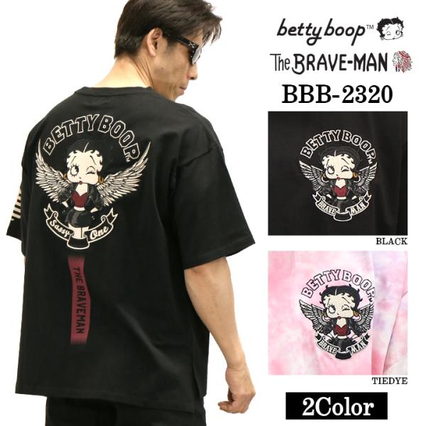 THE BRAVEMAN×BETTY BOOP ベティ・ブープ ベア天竺 オーバーサイズTシャツ b...