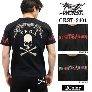 CROWS×WORST クローズ ワースト 武装戦線 天竺半袖Tシャツ crst-2401｜bicks-market