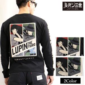 天竺長袖Tシャツ ルパン三世 メンズ ロンT 次元大介 石川五ェ門 lpn-2120[1_aw]｜bicks-market