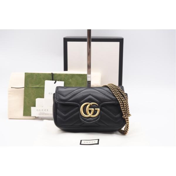 ★3日以内返品可★  GUCCI グッチ GGマーモント キルティング スーパーミニバッグ 4764...