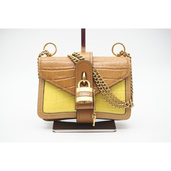 ★3日以内返品可★ 美品 Chloe クロエ クロコ型押し 2022AW アビー CHC20SS20...