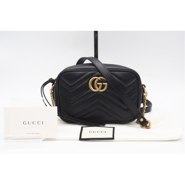 ★3日以内返品可★ 極美品 GUCCI グッチ GGマーモント キルティング ミニバッグ 44806...