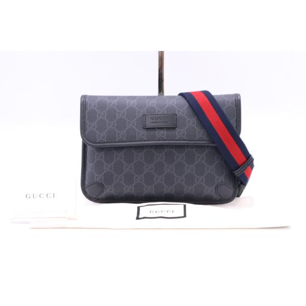 ★3日以内返品可★  GUCCI グッチ GGスプリーム PVC レザー ボディバッグ 598113...
