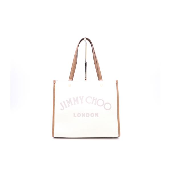★3日以内返品可★ 極美品 JIMMY CHOO ジミーチュウ コットンキャンバス VARENNE ...