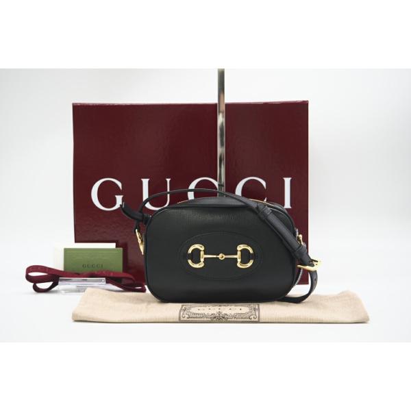 ★3日以内返品可★ 極美品 GUCCI グッチ グッチ ホースビット 1955 レザー ショルダーバ...