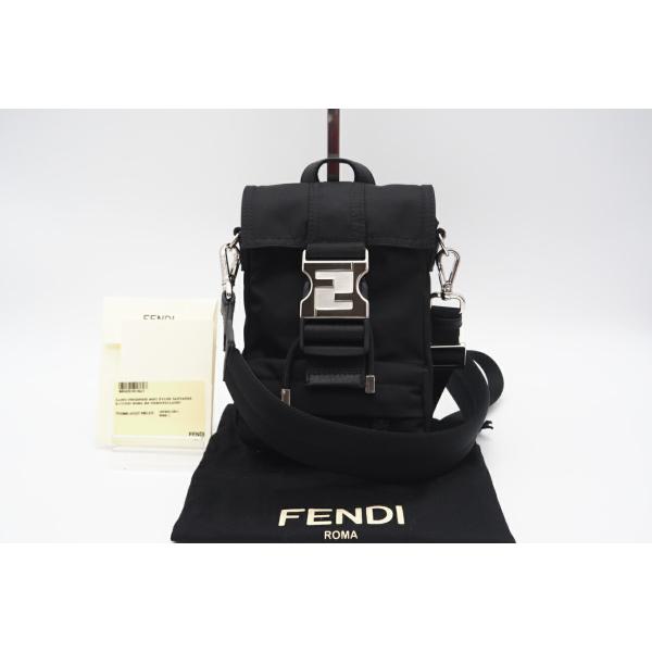 ★3日以内返品可★ 極美品 FENDI フェンディ ズッカ フェンディネス ナイロン×レザー 2WA...