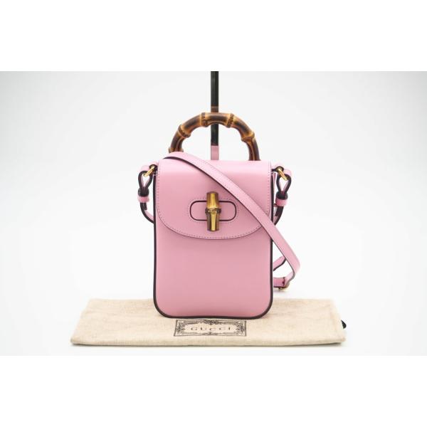 ★3日以内返品可★ 極美品 GUCCI グッチ バンブー 3WAY ショルダーバッグ 702106 ...