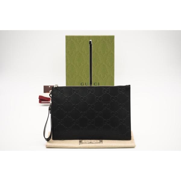 ★3日以内返品可★ 極美品 GUCCI グッチ GGエンボス レザー クラッチ 625569 クラッ...