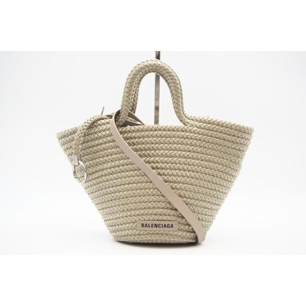 ★3日以内返品可★ 美品 BALENCIAGA バレンシアガ イビザ スモール バスケットバッグ ベ...