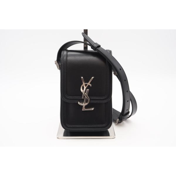 ★3日以内返品可★ 美品 YVES SAINT LAURENT イヴ・サンローラン レザー ソルフェ...