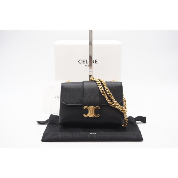 ★3日以内返品可★ 美品 CELINE セリーヌ サプルグレインドカーフスキン ミニ ヴィクトワール