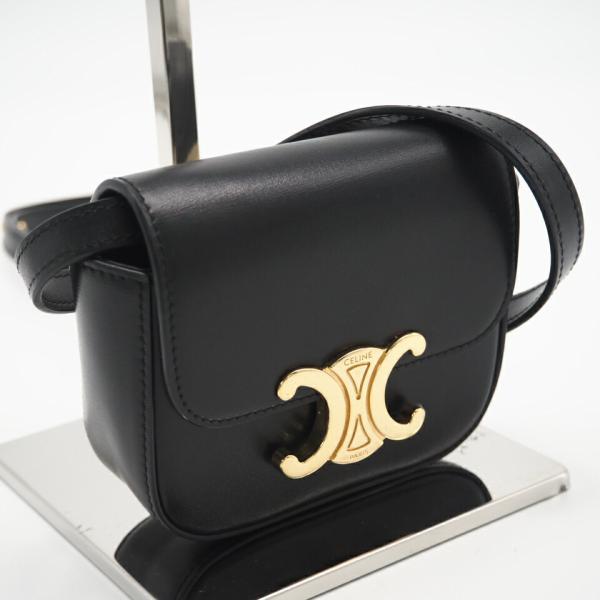 ★3日以内返品可★ 美品 CELINE セリーヌ シャイニーカーフスキン ミニ クロード 10I51...