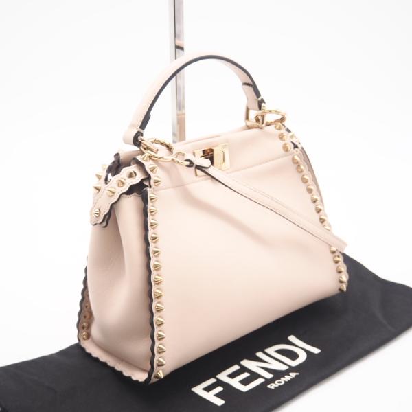 ★3日以内返品可★ 極美品 FENDI フェンディ レザー ミニピーカブー 8BN244 2wayハ...