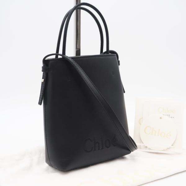 ★3日以内返品可★ 美品 Chloe クロエ レザー センス マイクロトート ハンドバッグ CHC2...