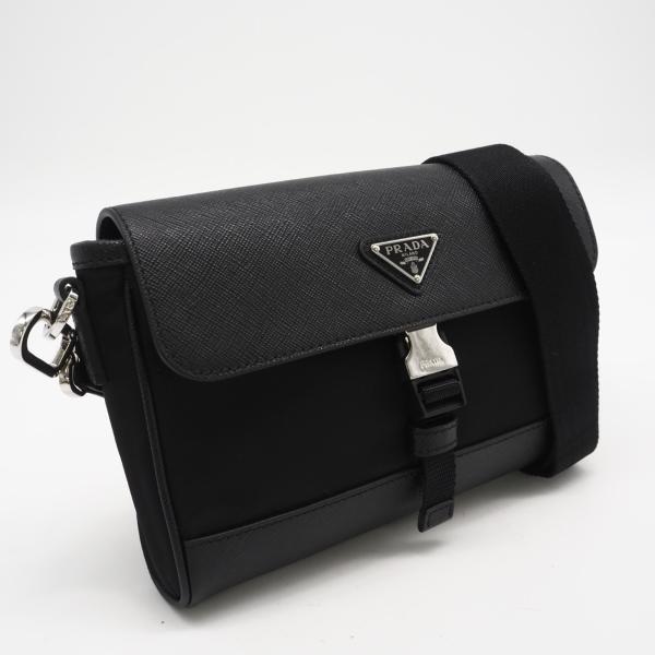 ★3日以内返品可★ 極美品 PRADA プラダ テスートサフィアーノ Re-Nylon ショルダーバ...