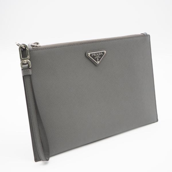 ★3日以内返品可★ 美品 PRADA プラダ Re-Nylon xサフィアーノ レザー ポーチ 2N...
