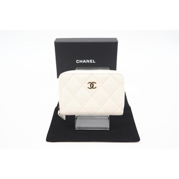 ★3日以内返品可★ 美品 CHANEL シャネル キャビアスキン クラシック ジップ コインパース ...
