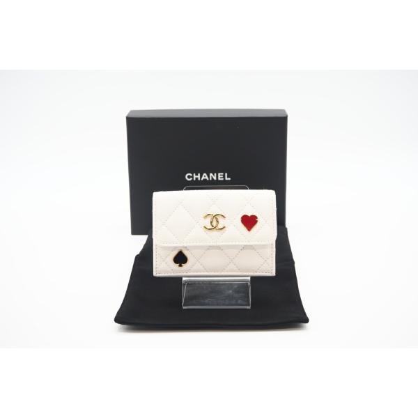 ★3日以内返品可★ 極美品 CHANEL シャネル キャビアスキン マトラッセ 23C トランプ ス...