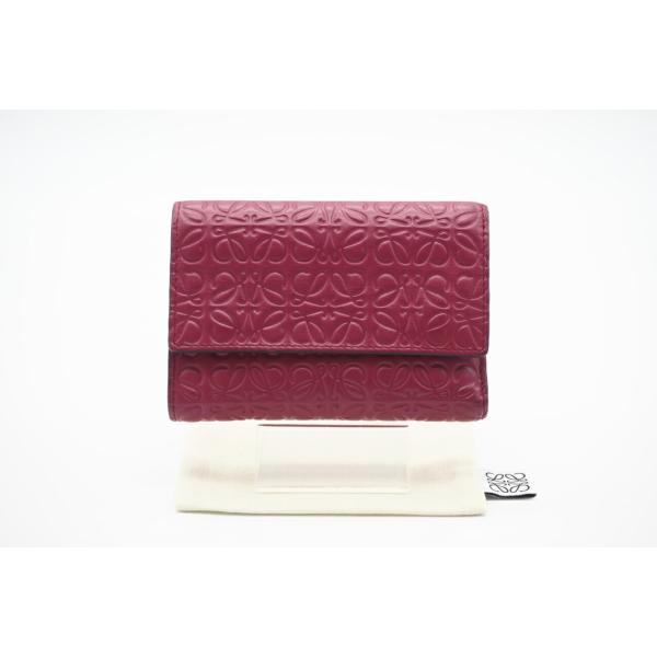 ★3日以内返品可★  LOEWE ロエベ アナグラム リピート スモール バーティカル ウォレット ...