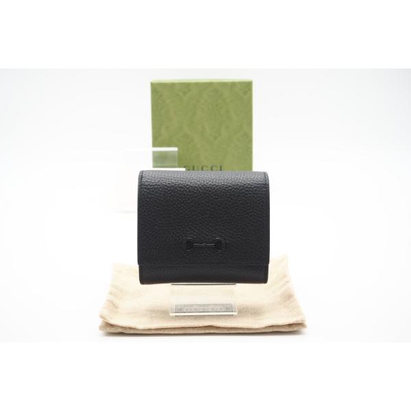 ★3日以内返品可★ 美品 GUCCI グッチ ホースビット1955 レザー コンパクトウォレット 7...