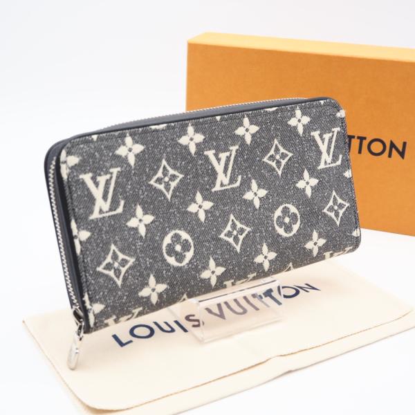 ★3日以内返品可★ 極美品 LOUIS VUITTON ルイ・ヴィトン ジャガード デニムジッピーウ...