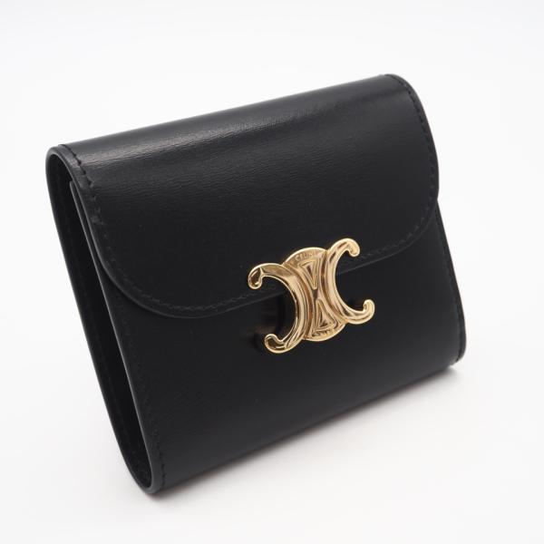 ★3日以内返品可★ 美品 CELINE セリーヌ トリオンフ スモール フラップウォレット トリオン...