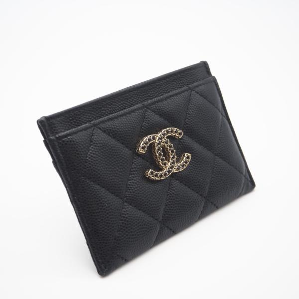 ★3日以内返品可★ 美品 CHANEL シャネル キャビアスキン レザー カードケース AP3401...