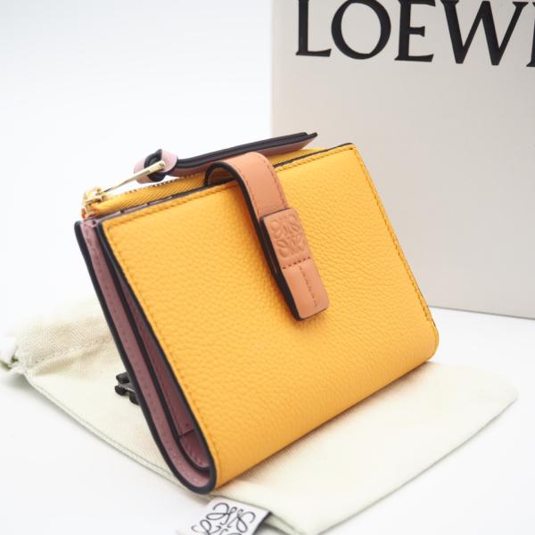 ★3日以内返品可★ 未使用 LOEWE ロエベ アナグラム スリムジップ バイフォールド ウォレット...